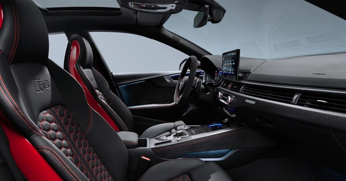 2021 Audi RS5 Sportback front row layout view