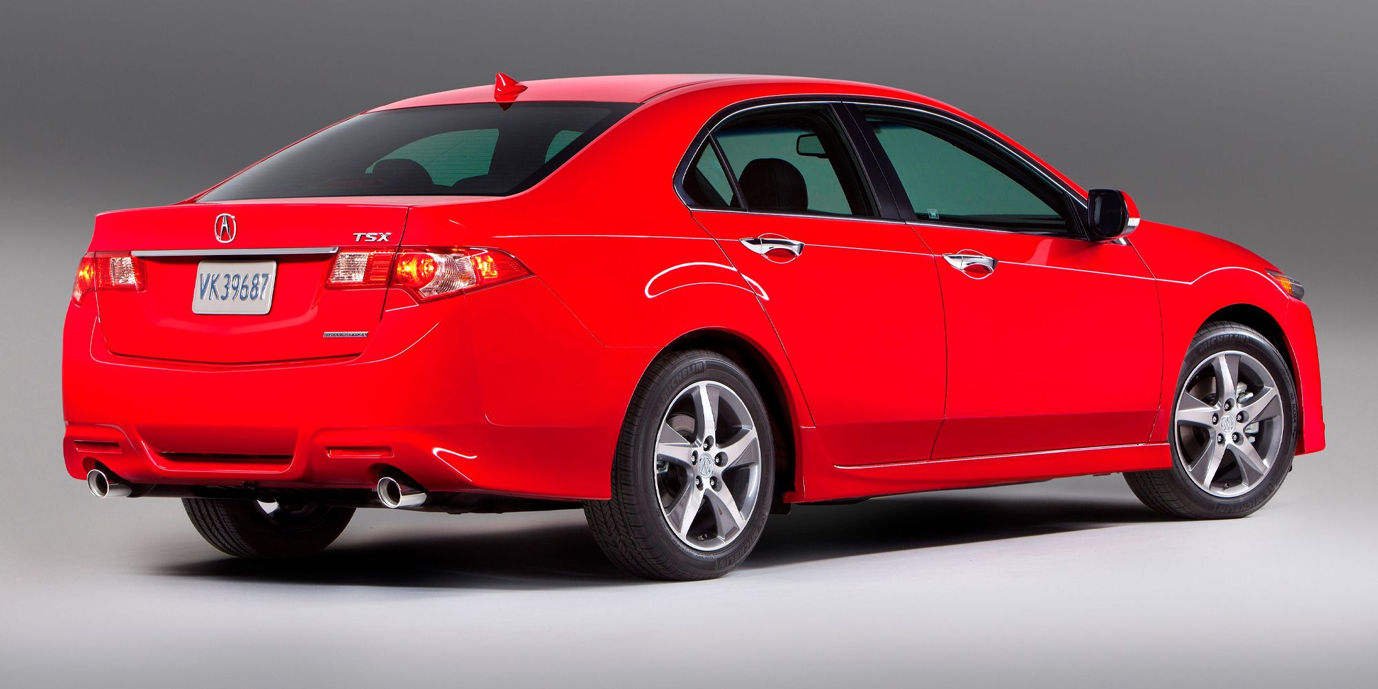 A red Acura TSX