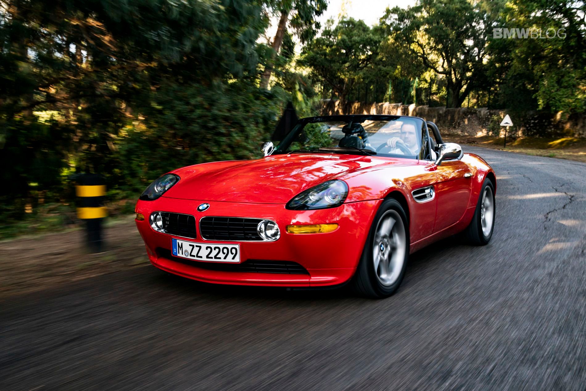 red BMW Z8 on the highway