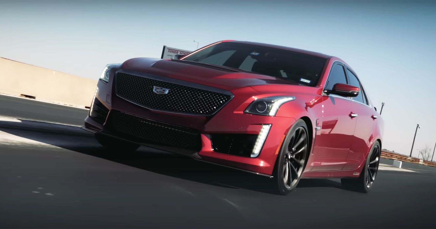 red Cadillac CTS-V HPE1000 Test Drive