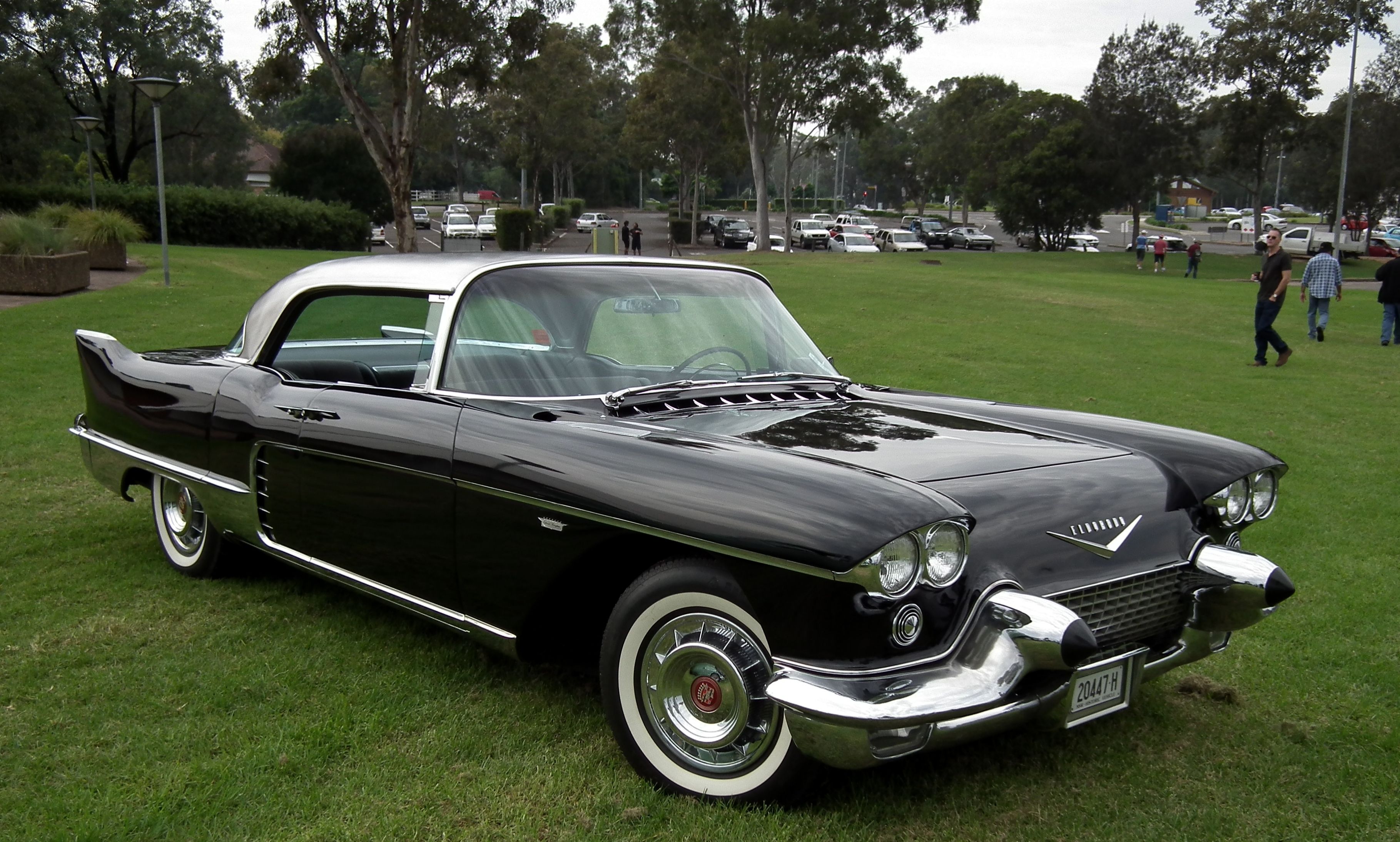 Cadillac Eldorado Brougham parked in a field