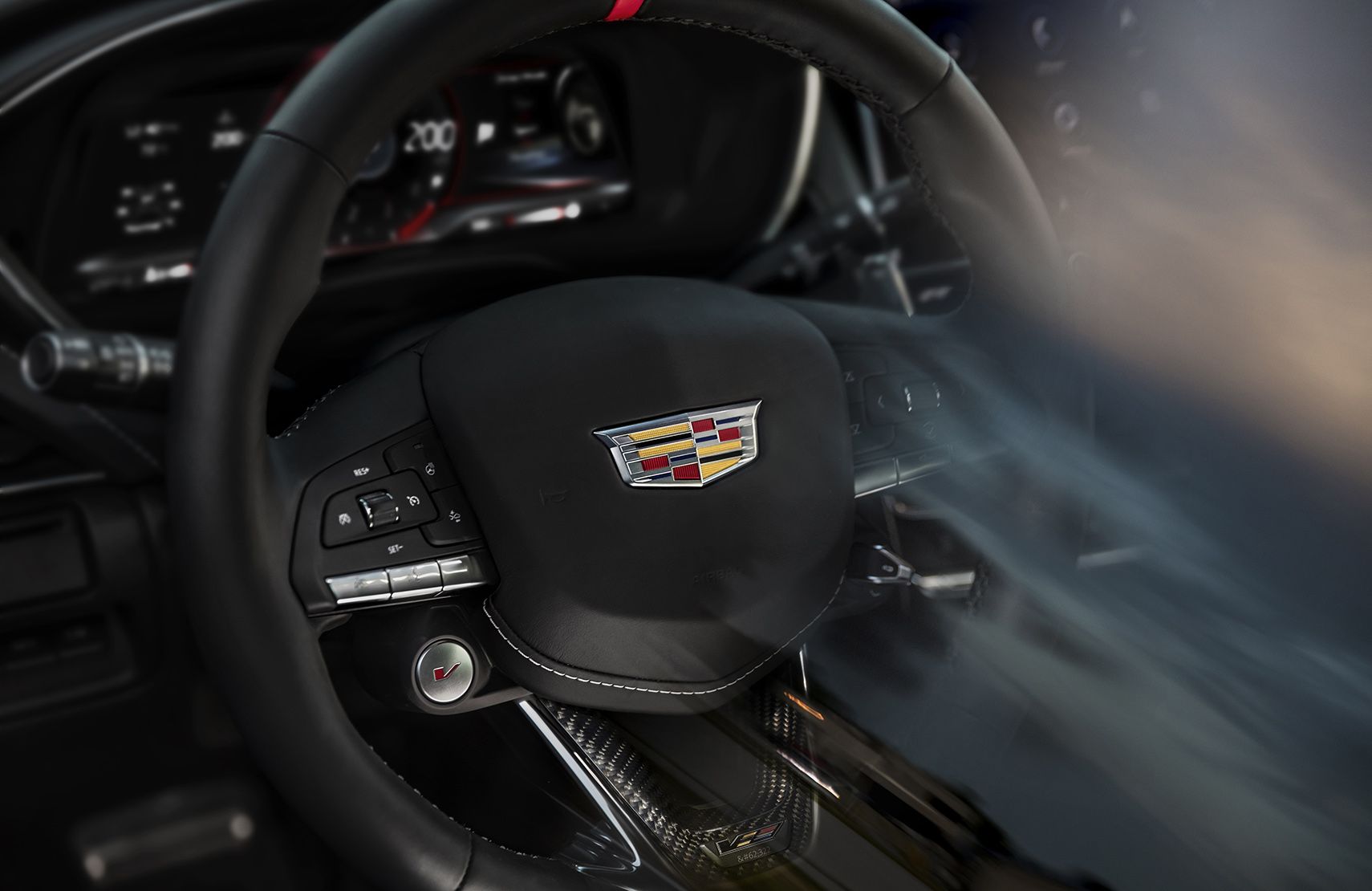 2022 Cadillac CT5-V Blackwing and CT4-V Blackwing performance steering wheel