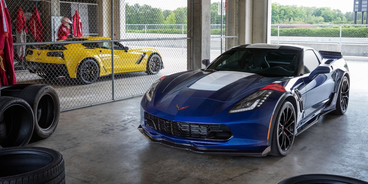 Corvette C7's in a garage