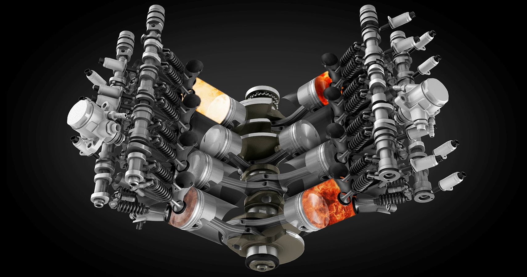 Flying Spur V8 Engine cylinders
