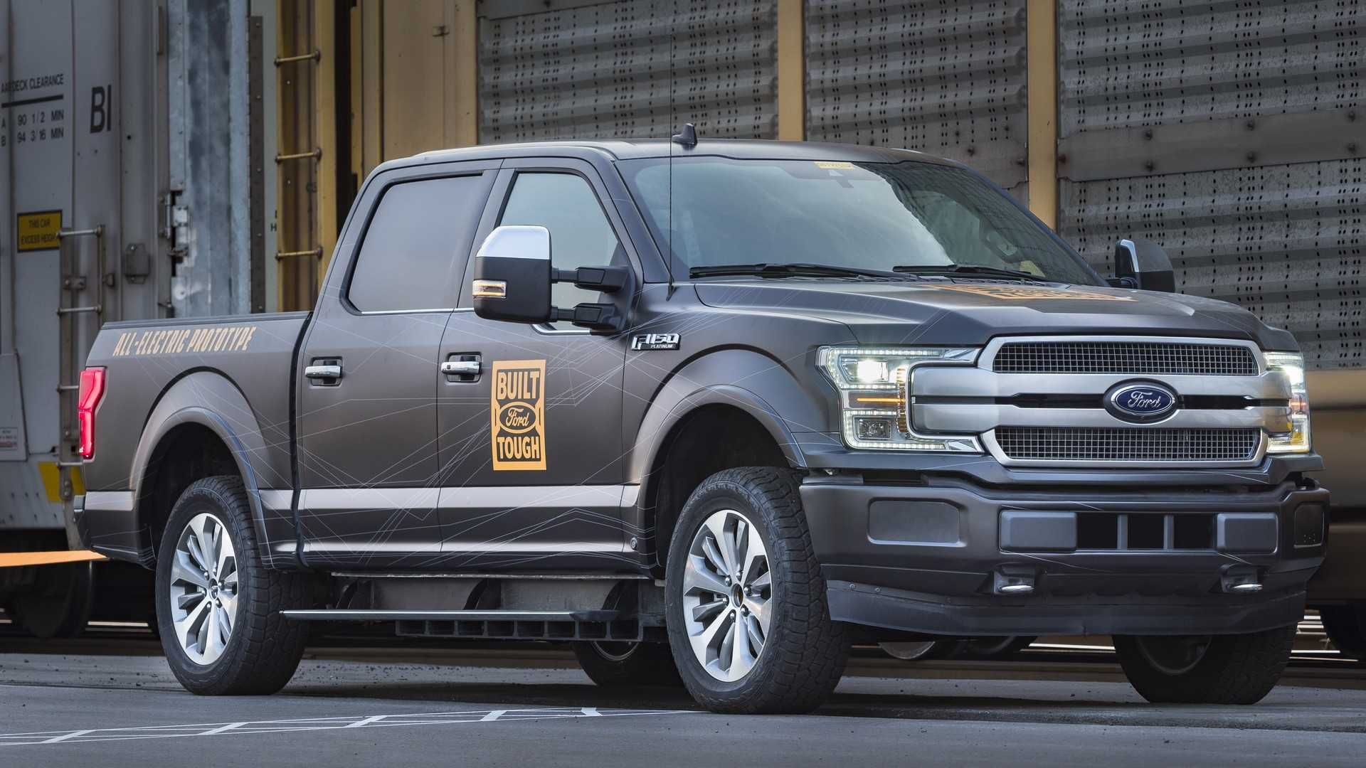 Ford F-150 Electric at a parking