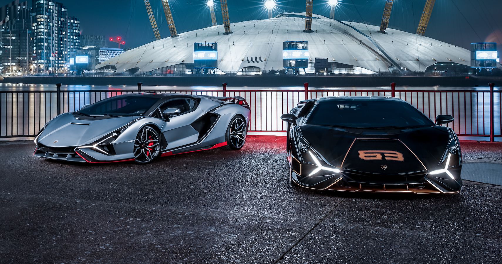 Two Lamborghini Sians Arrive In London For A Stunning Photoshoot Before Delivery