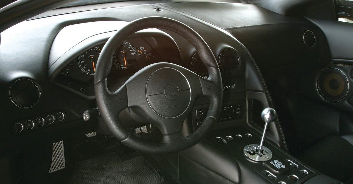 Lamborghini Murcielago interior cockpit view