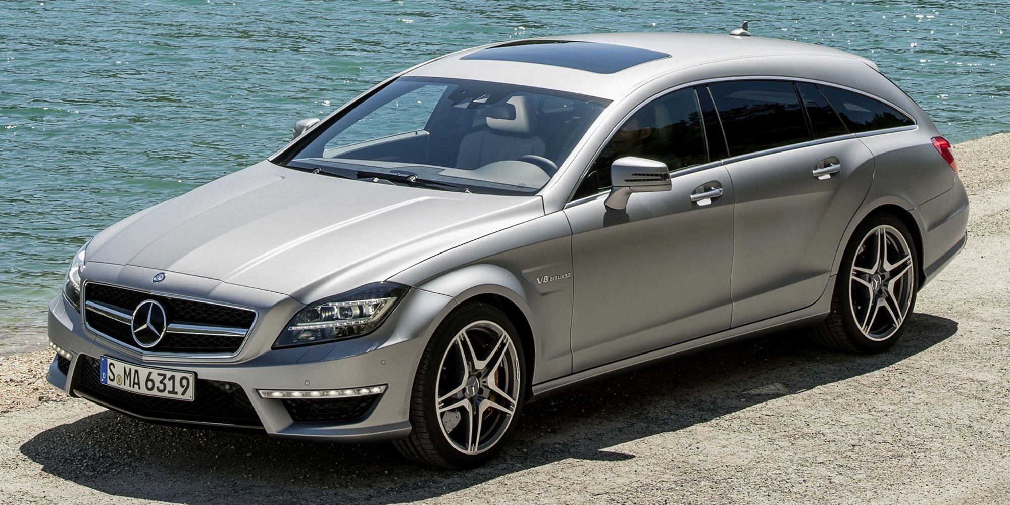 3/4 front view of the CLS 63 AMG SB