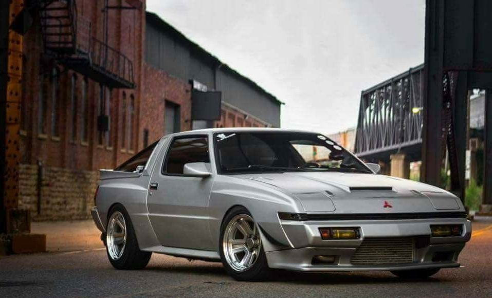 Mitsubishi Starion parked outside