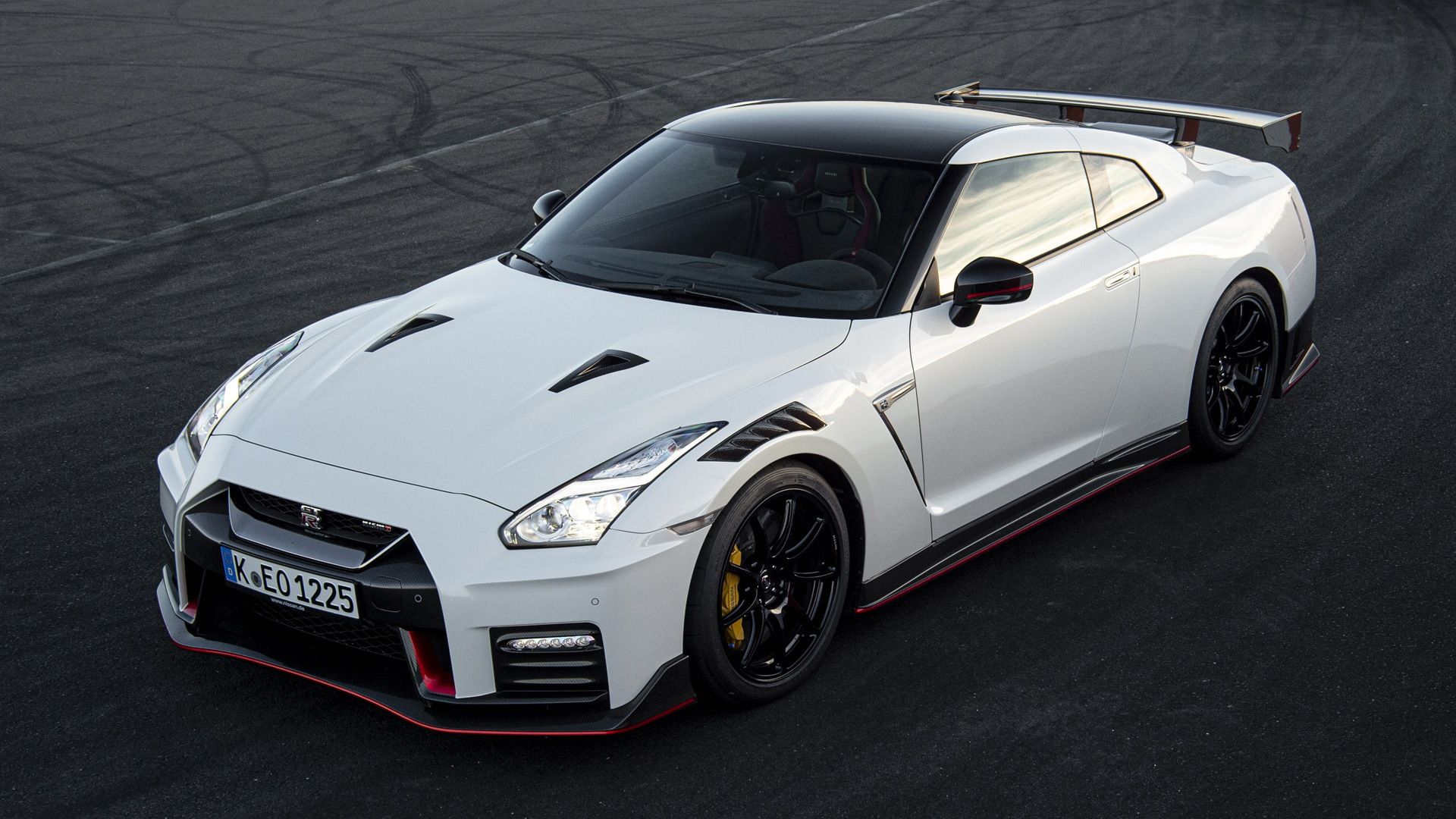 Nissan GT-R Nismo parked on track