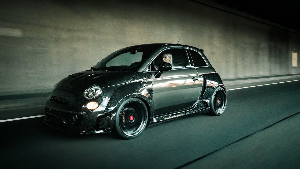Pogea Fiat 500 Abarth Ares on the road