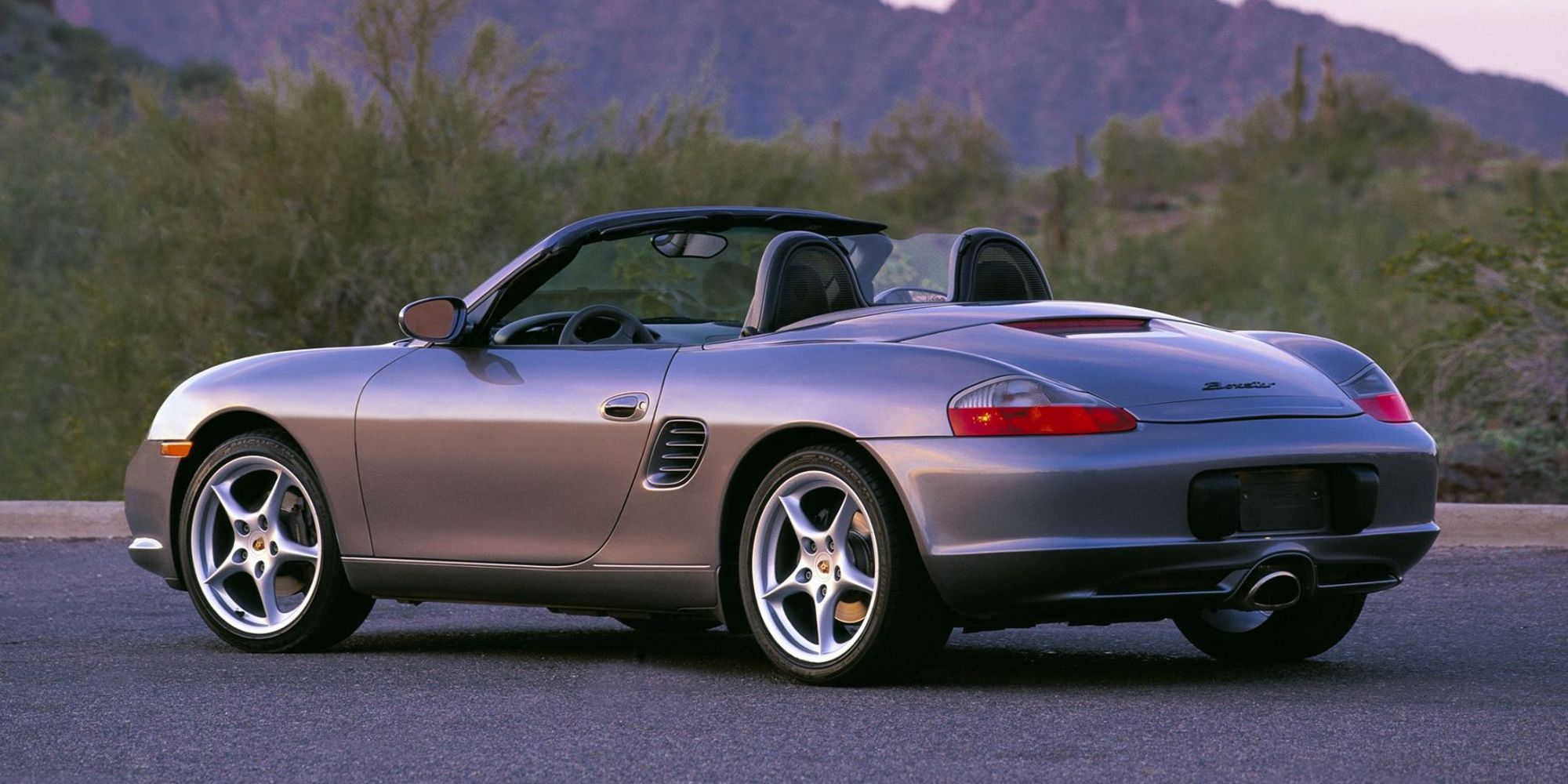 Rear 3/4 view of the 986 Boxster