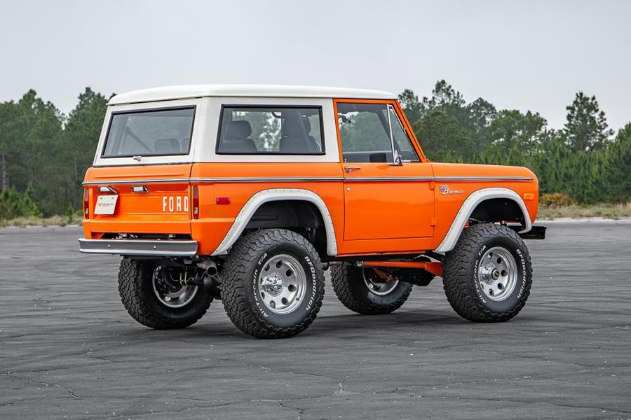 1974 Orange with White Rooftop Ford Bronco
