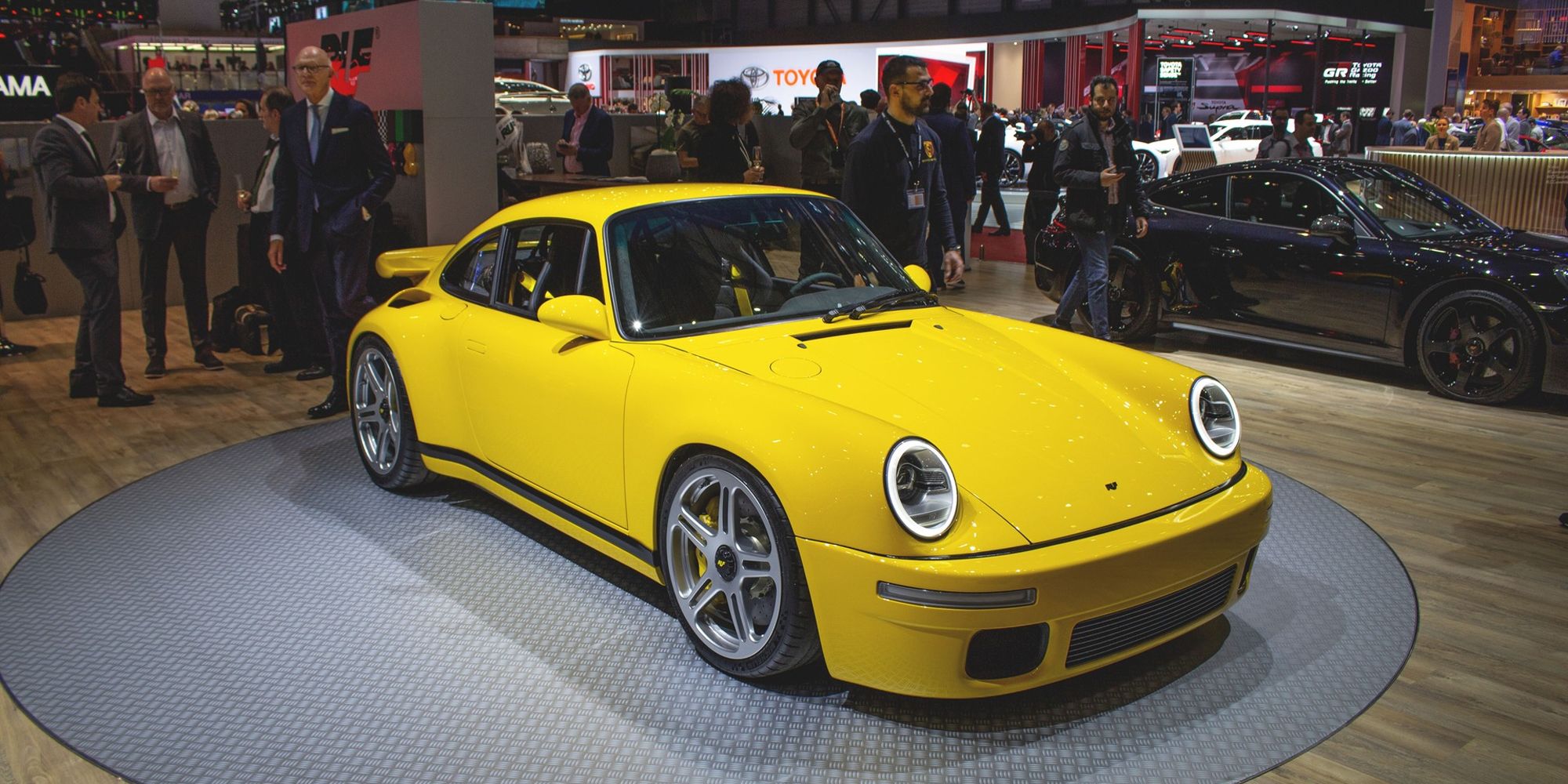 The RUF CTR at an auto show