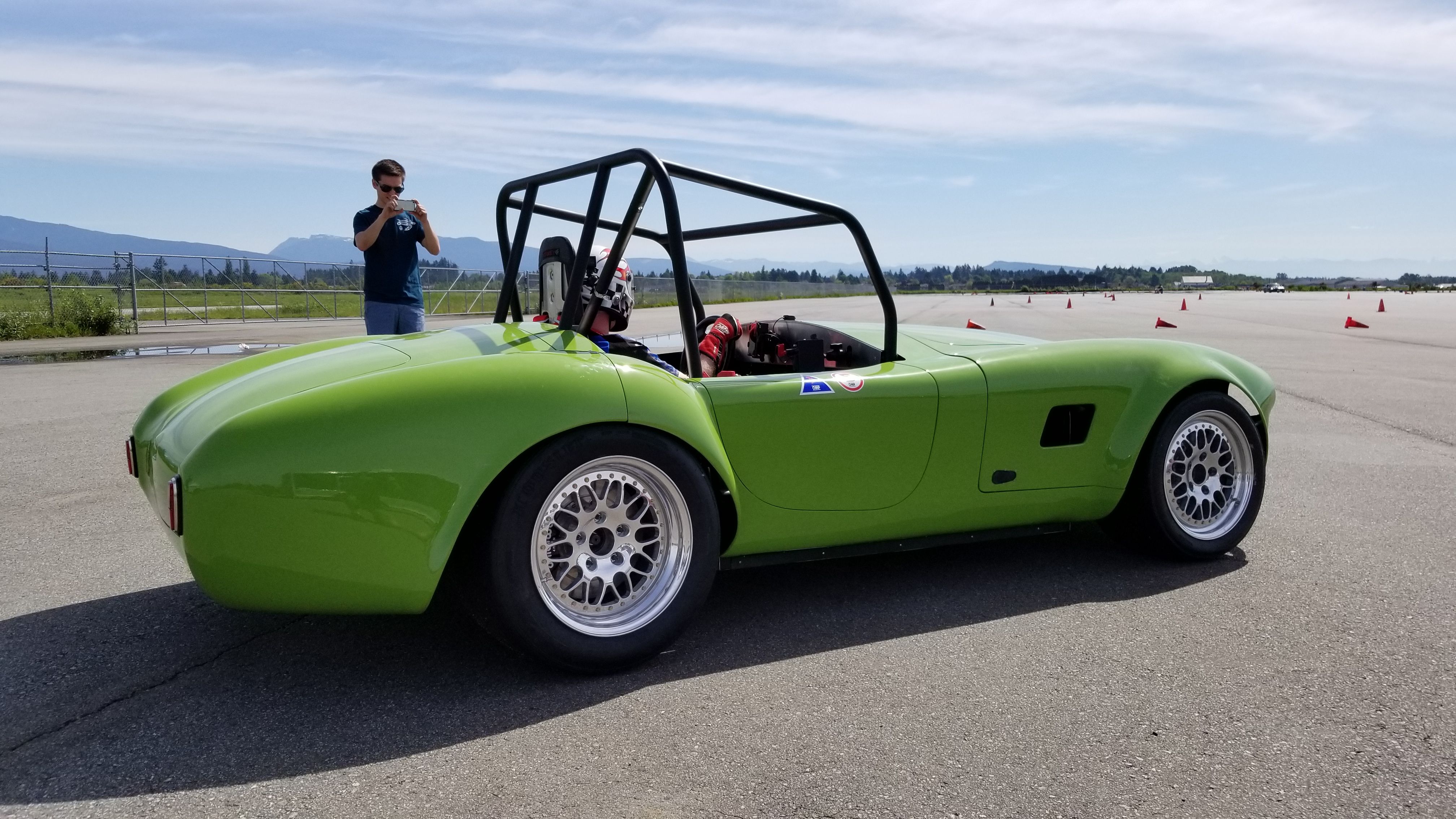 Tesla Cobra EV on track
