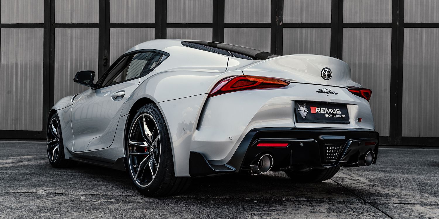 The new Supra with a Remus exhaust