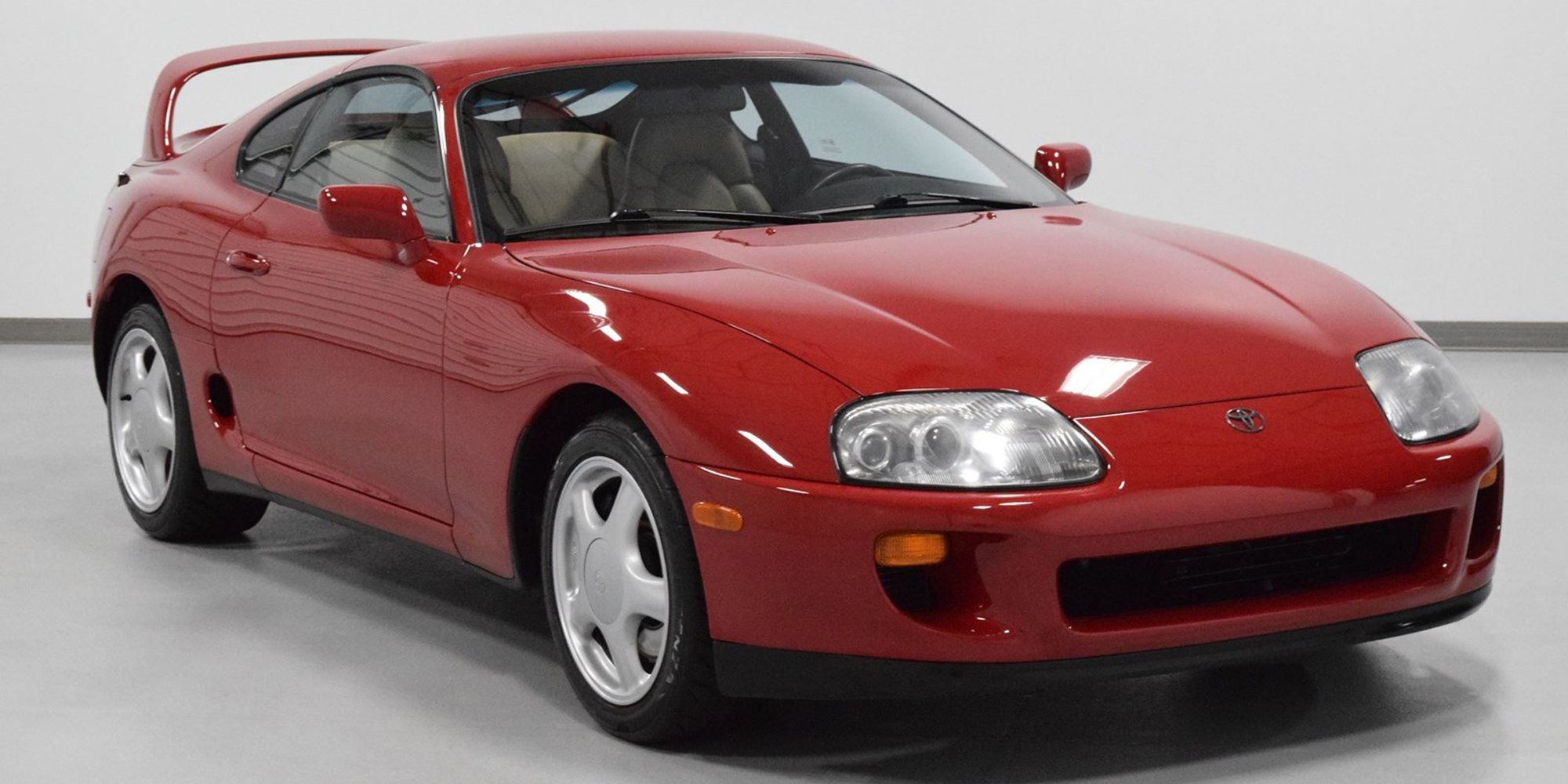 A mint condition Mk4 Supra in red