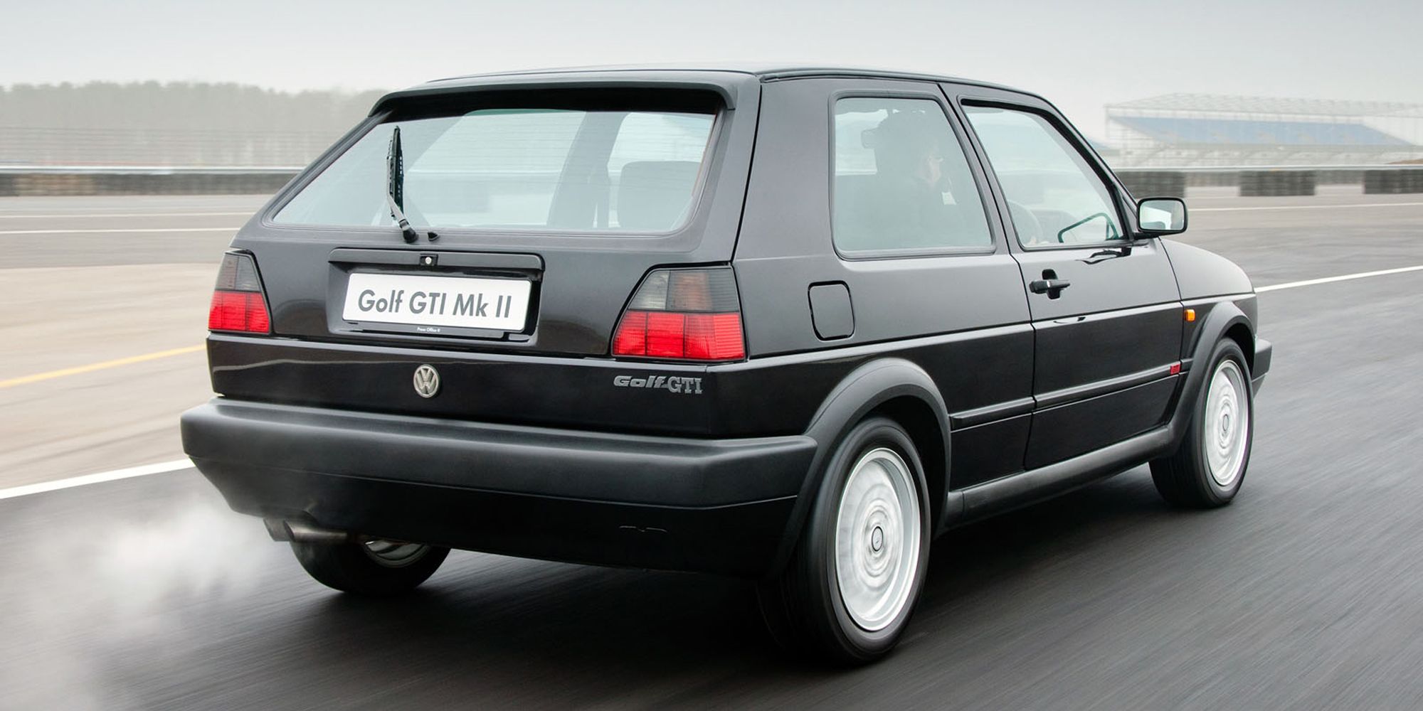 The rear of the Mk2 GTI on the move