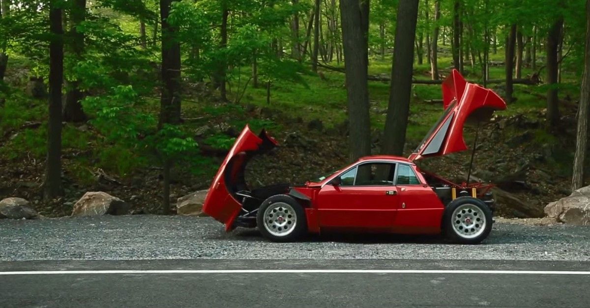 1982 Lancia 037 Stradale side exploded view