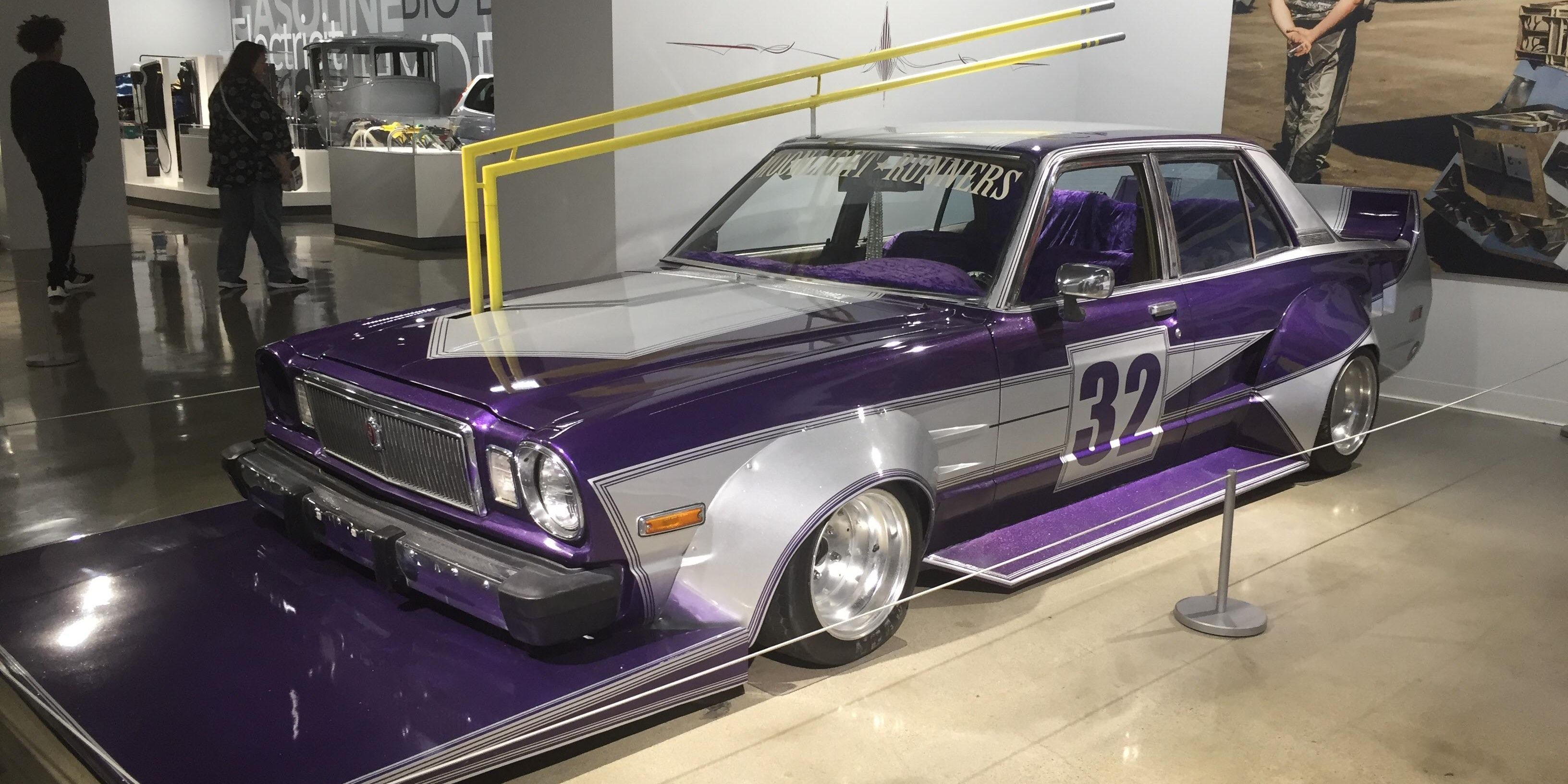 Purple and Silver Bosozoku Car