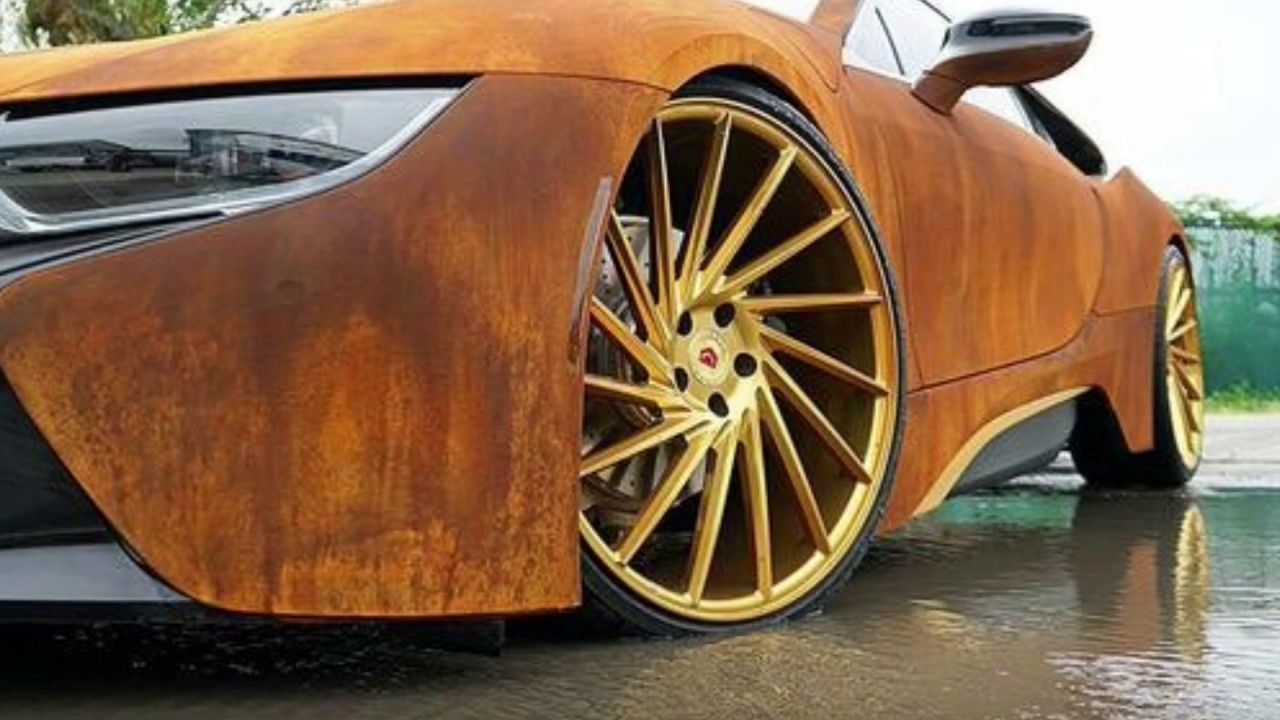 Austin Mahone's Rusted BMW