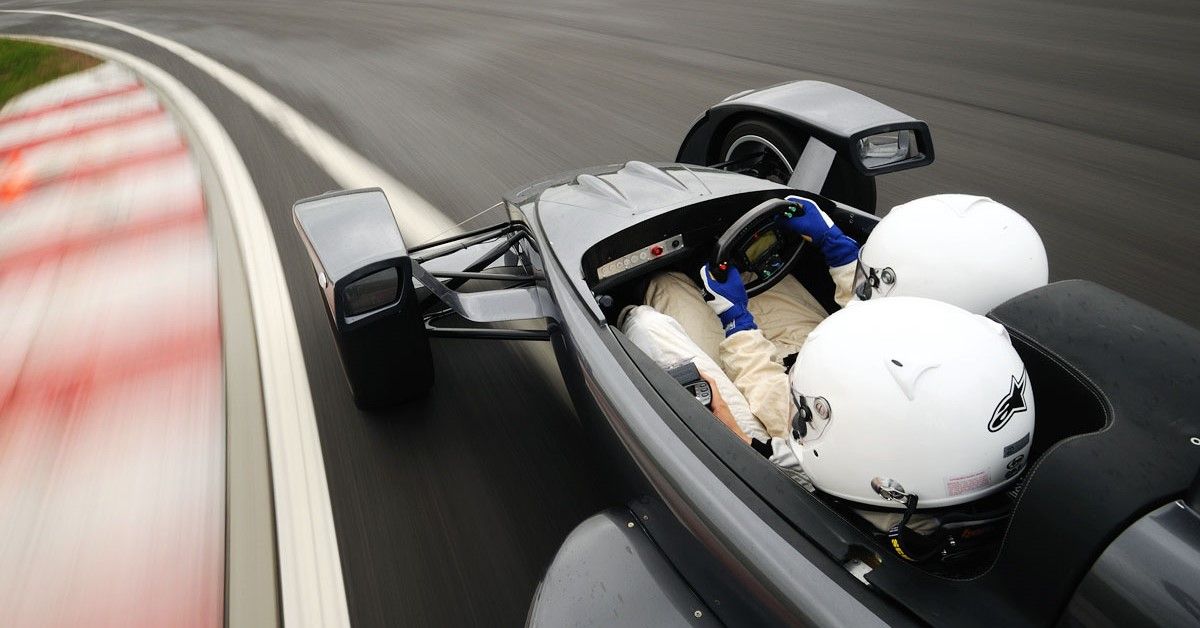 Caparo T1 on the racetrack