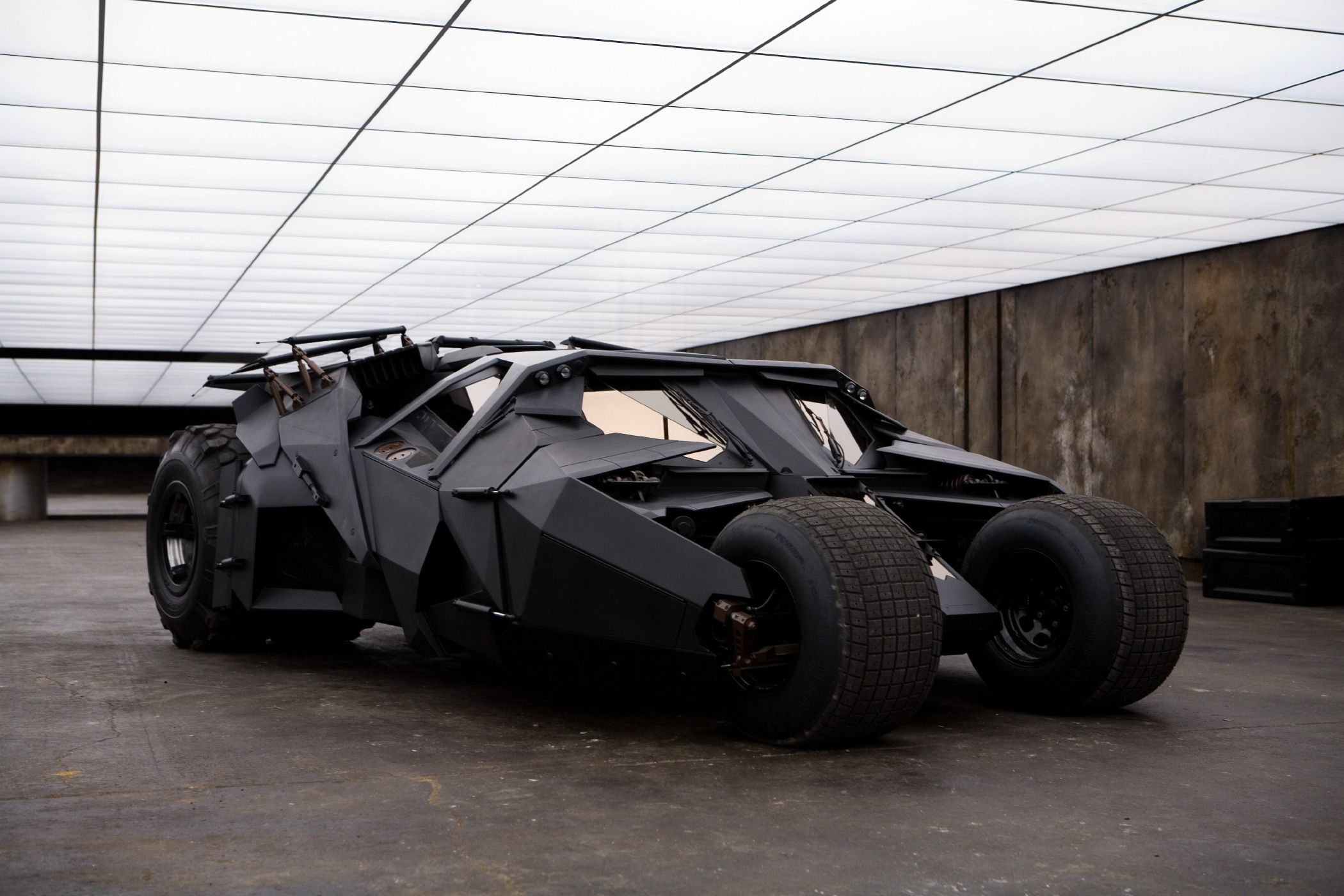 The Tumbler sitting in a garage