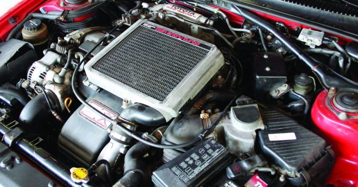 1989 Toyota Celica All-Trac engine bay view