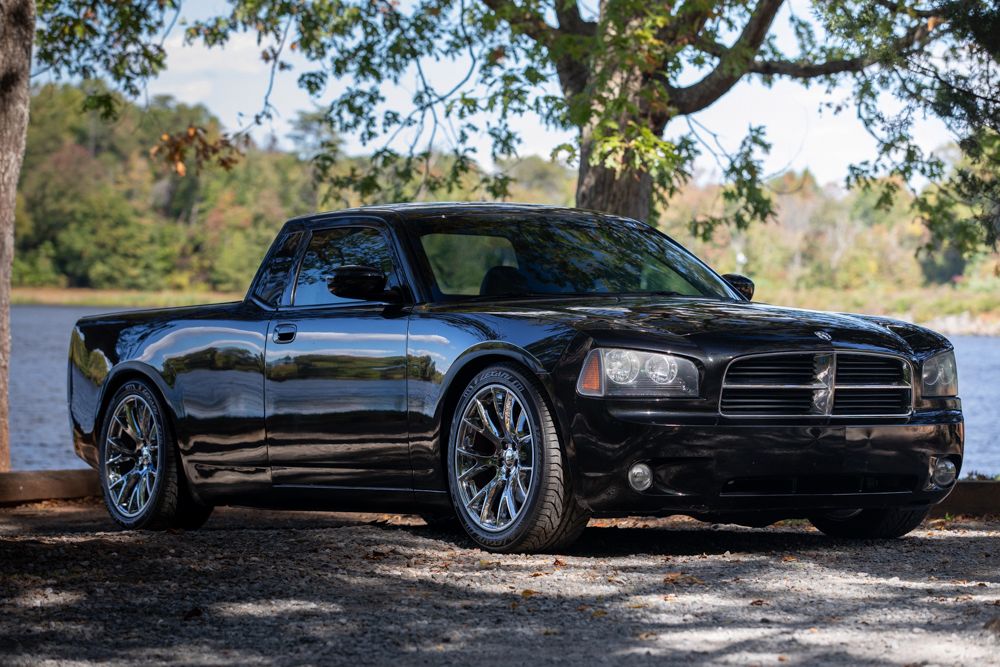 Hemi Powered Charger Pickup With Hellcat Style Wheels Is On Bring A Trailer