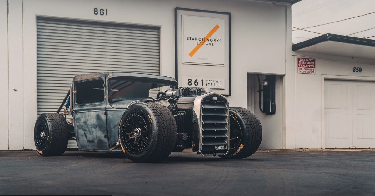This hotrod 1931 Ford Model A Truck by Mike Burroughs Stanceworks Is The Perfect Rat Rod