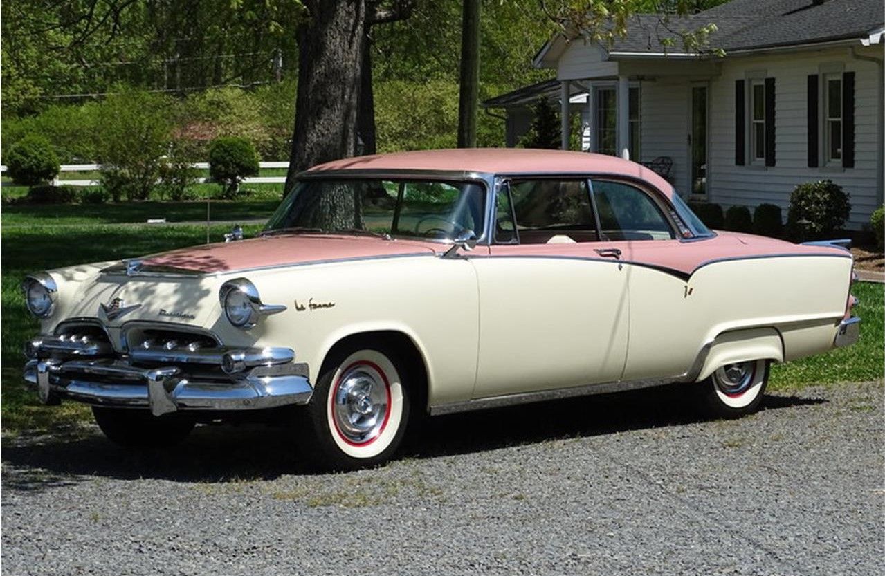 1955 Dodge La Femme parked outside