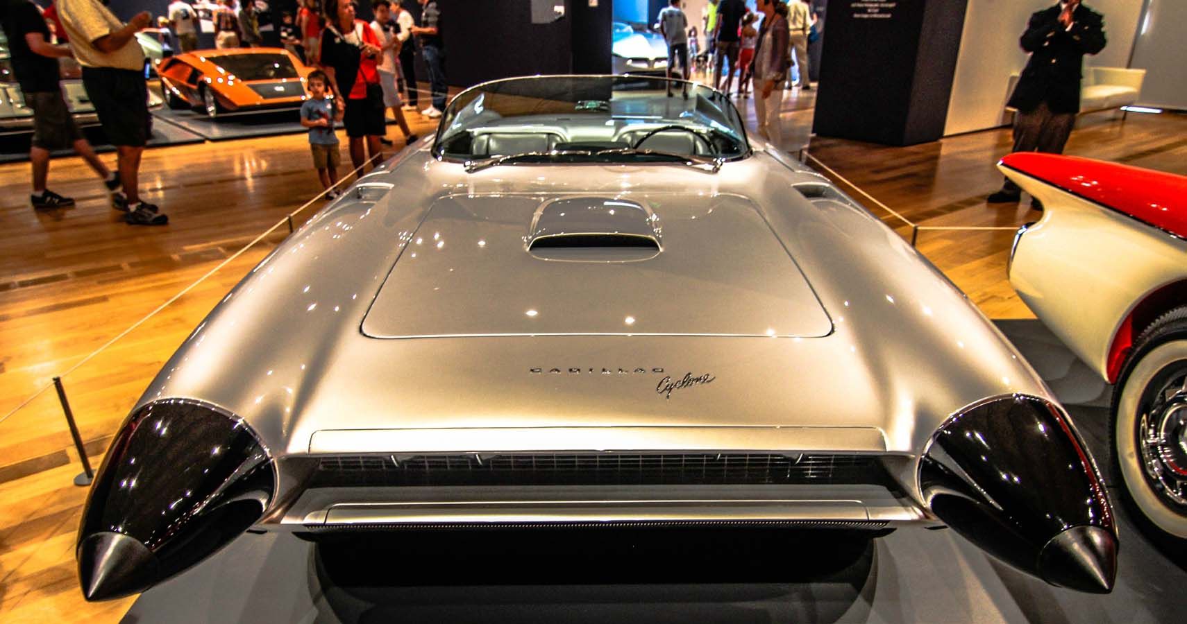 1959 Cadillac Cyclone Concept Car Has A Flip-Top Canopy Done Up In The Glass, Giving It A Bubble-Top Appearance And It Came Fully Powered