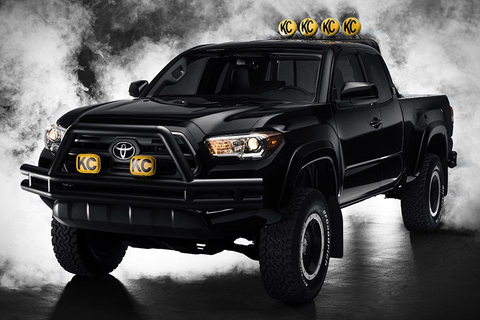 2016 Toyota Tacoma Back to the Future tribute truck front three quarter