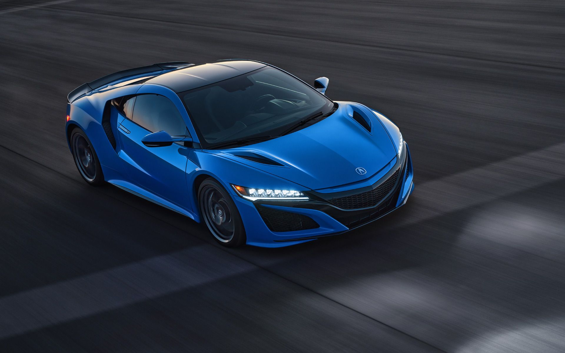 2021 Acura NSX on the highway