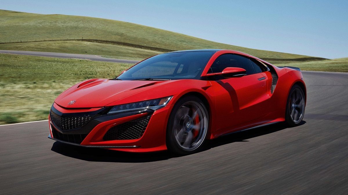 2021 Acura NSX on the highway