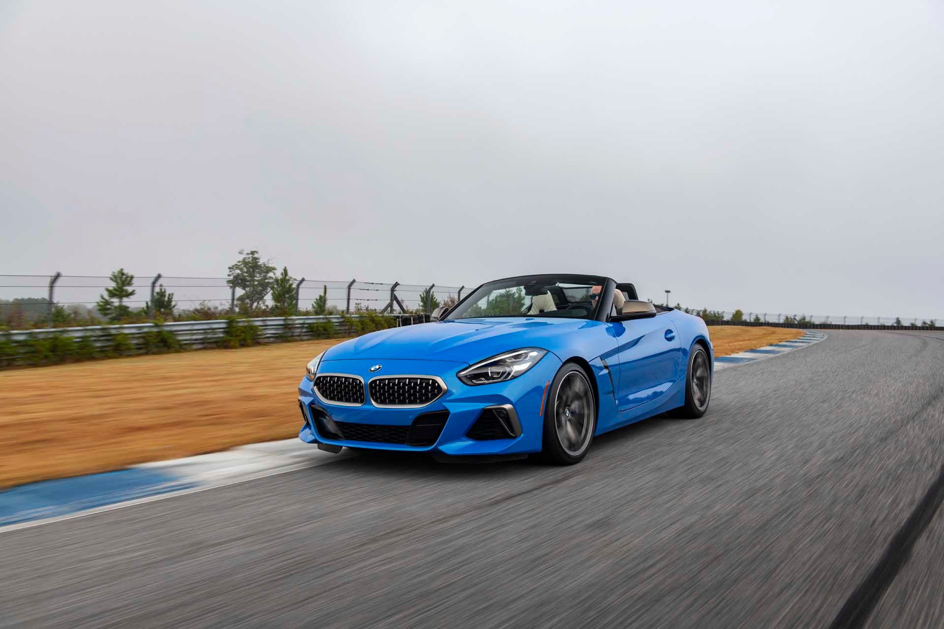 2021 BMW Z4 on the highway
