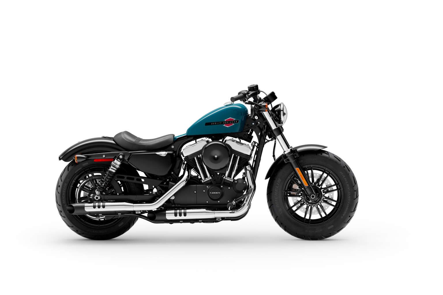 A 2021 Harley-Davidson Forty-Eight street motorcycle.