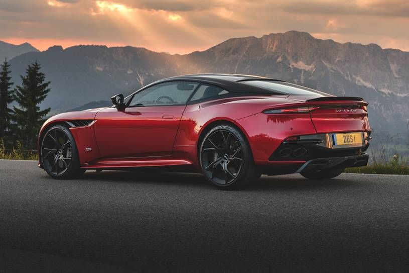 Aston martin dbs superleggera coupe, red, 
