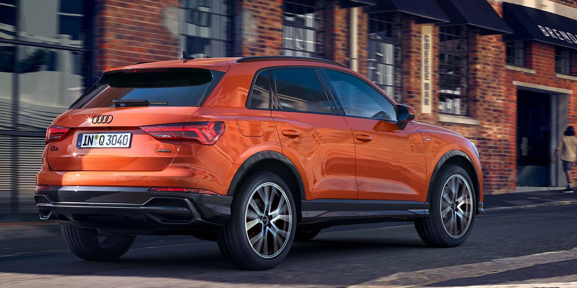 The facelifted Q3 in orange