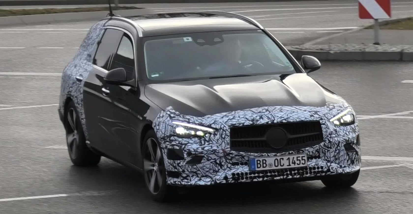 Seven Upcoming Mercedes C-Classes Spotted Test Driving With Audi A4 And ...