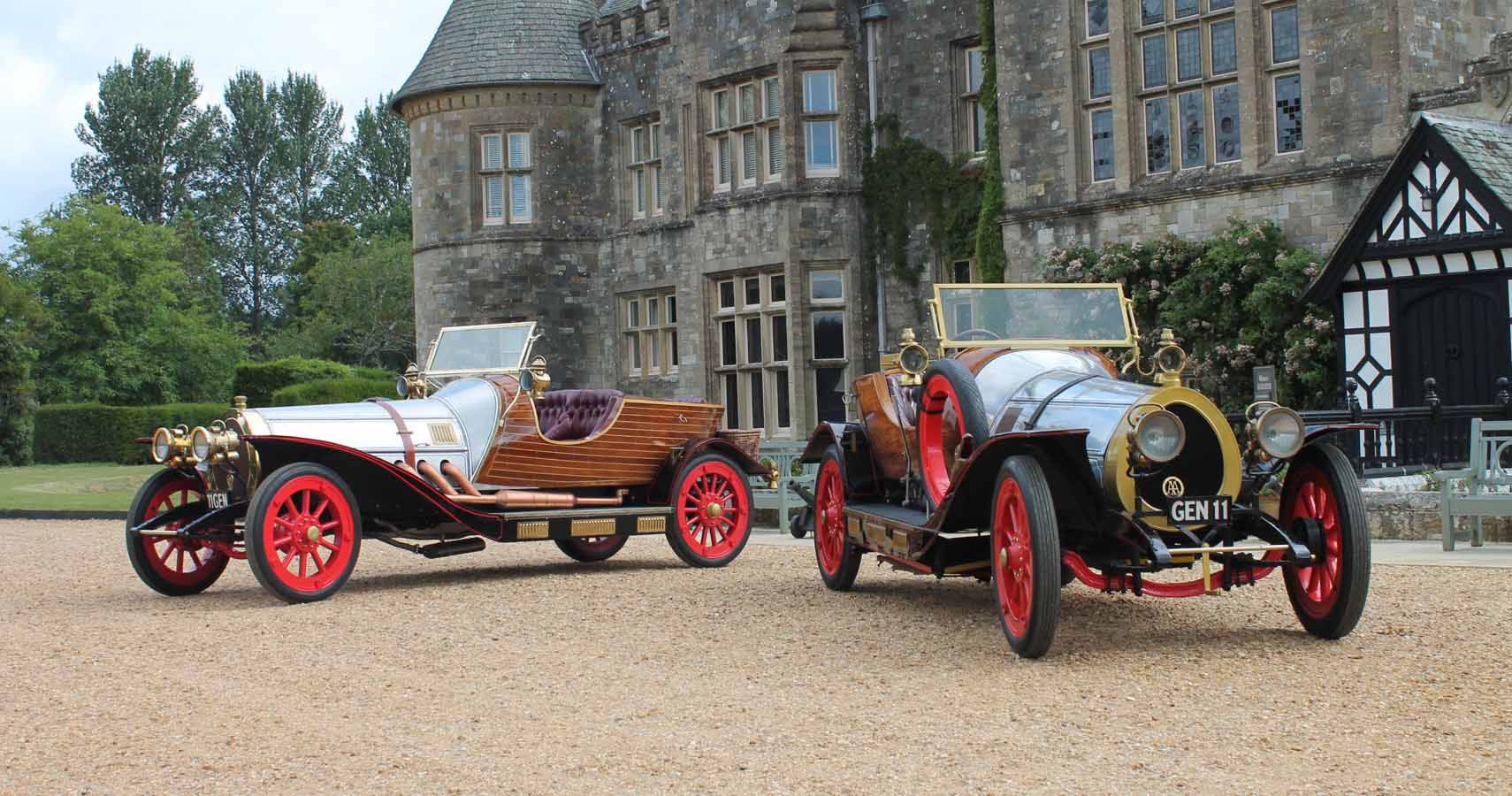 Chitty Chitty Bang Bang Movie Cars At An Exhibition Outside The Palace House