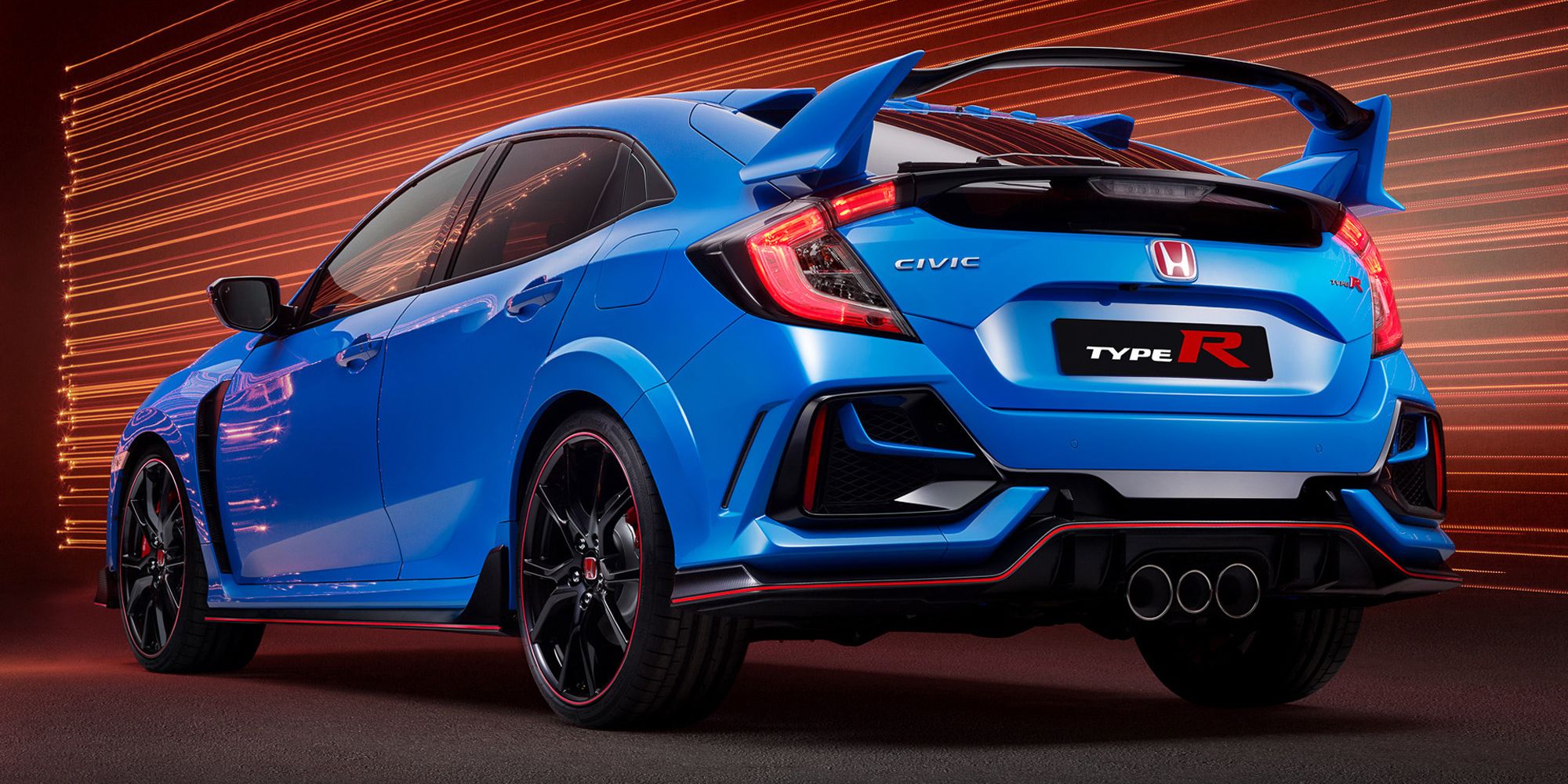 The rear of the FK8 Civic Type R