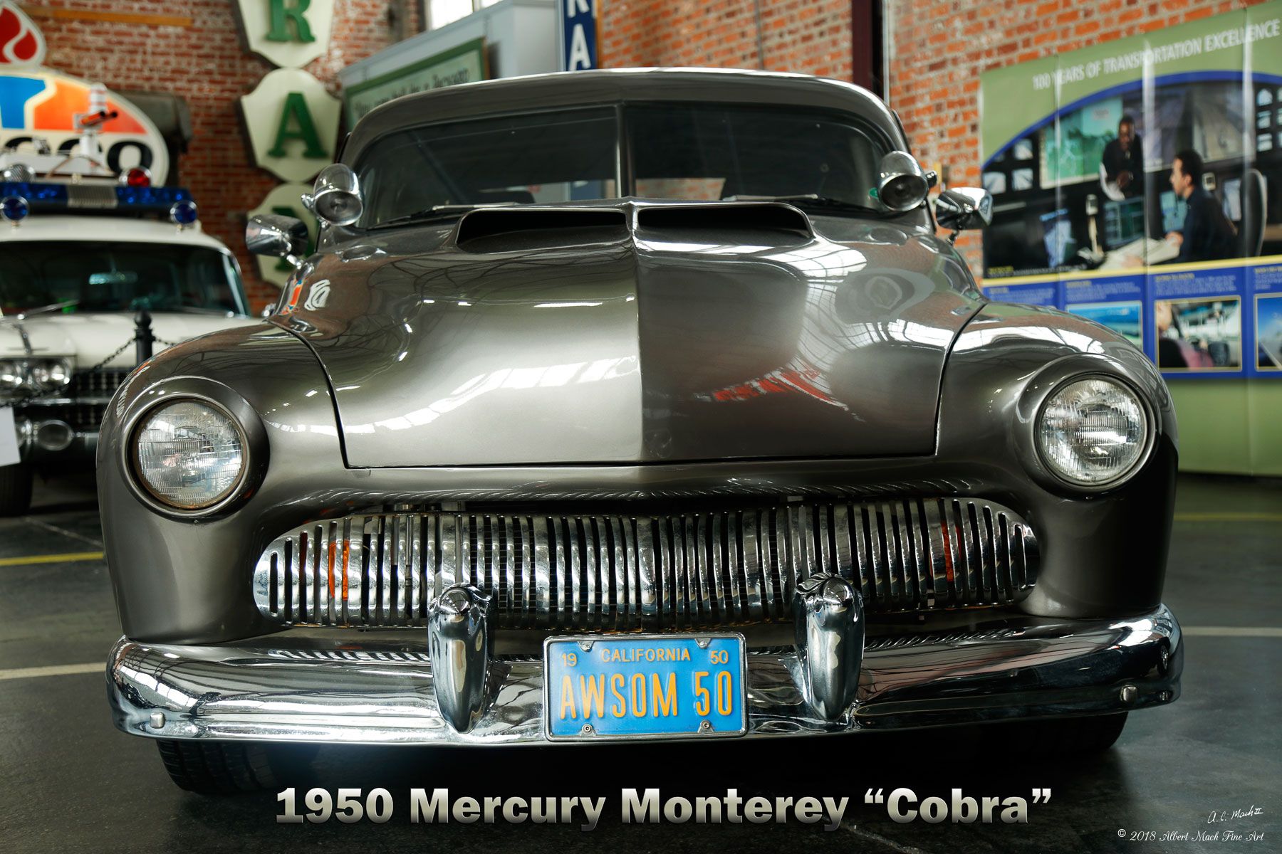 Head-on view of the 1950 Mercury Monterey used in the Cobra movie, which starred Sylvester Stallone.