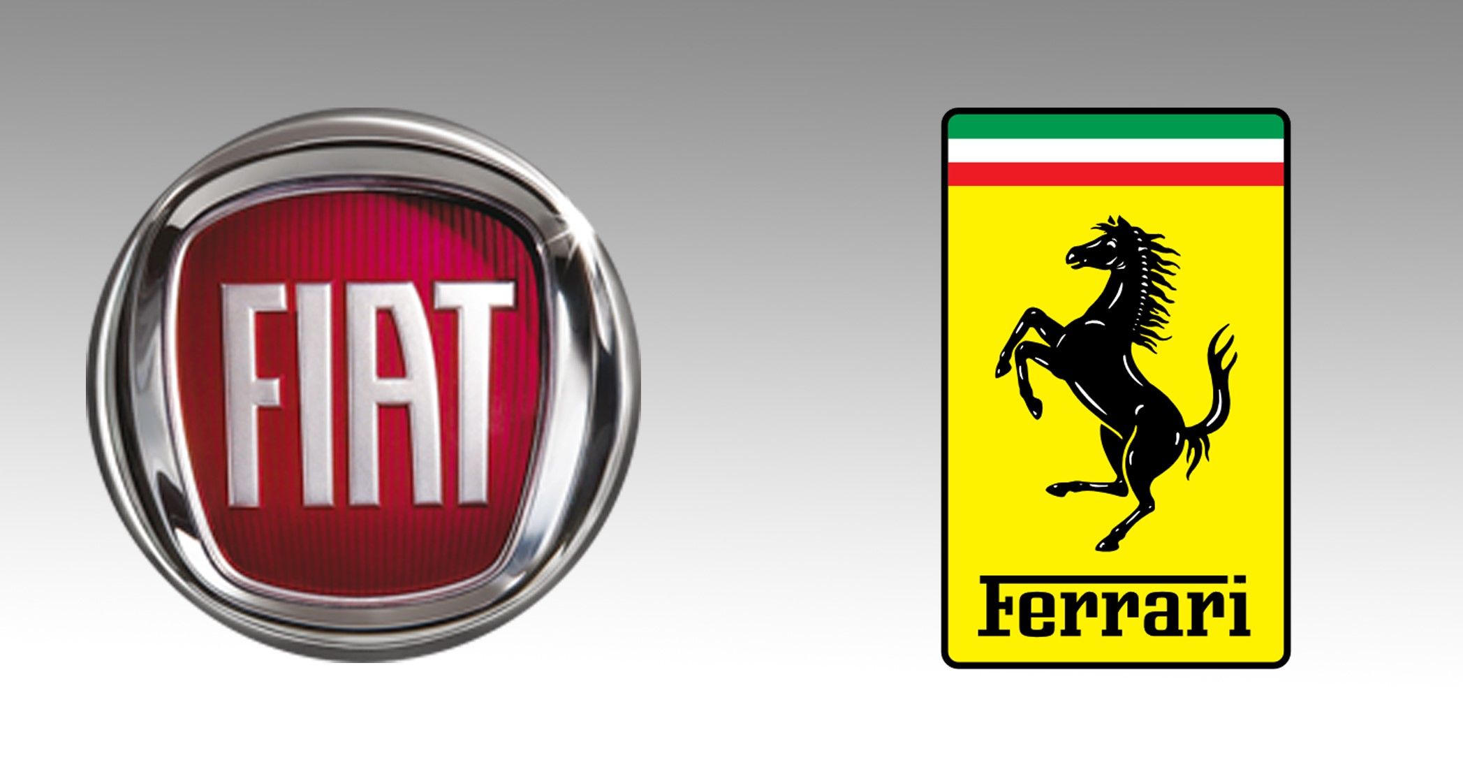 Fiat and Ferrari logos