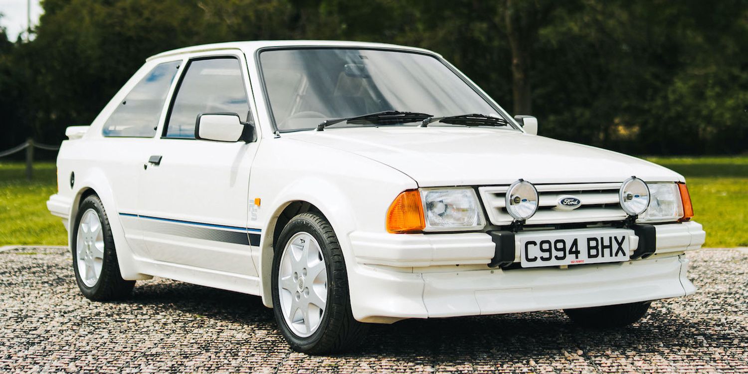 The front of the Escort RS Turbo