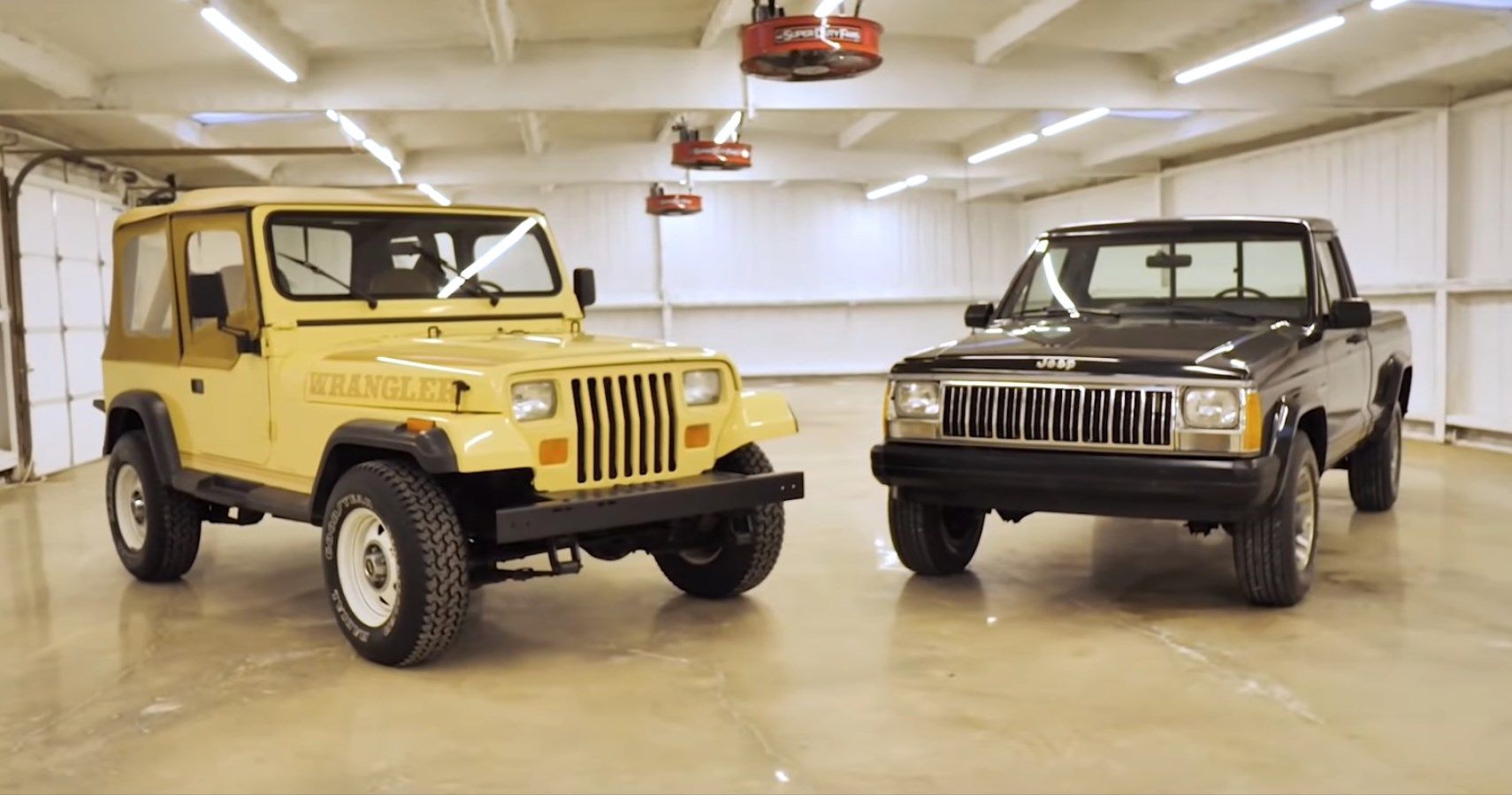 1988 YJ Jeep Wrangler and Cammanche Pickup