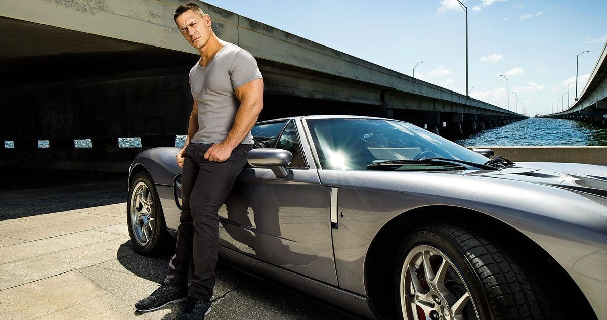 John Cena with his Ford GT