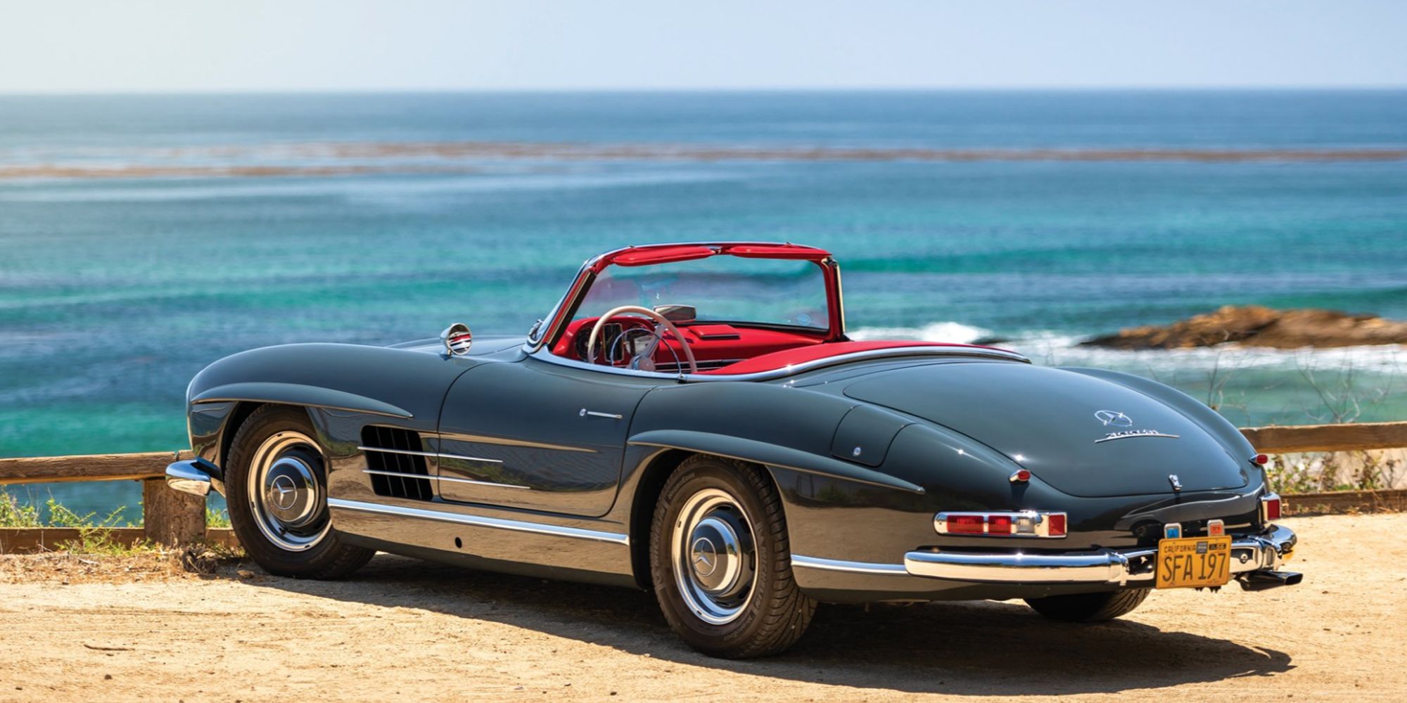 The rear of the 300SL Roadster