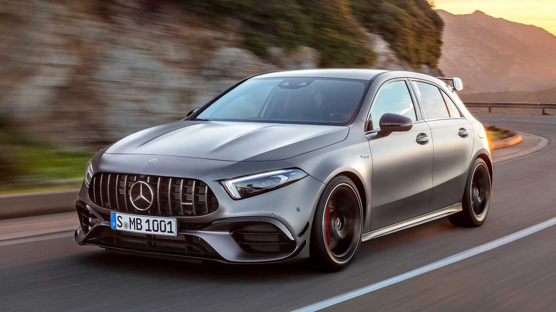 Mercedes-AMG A 45 S on the highway 