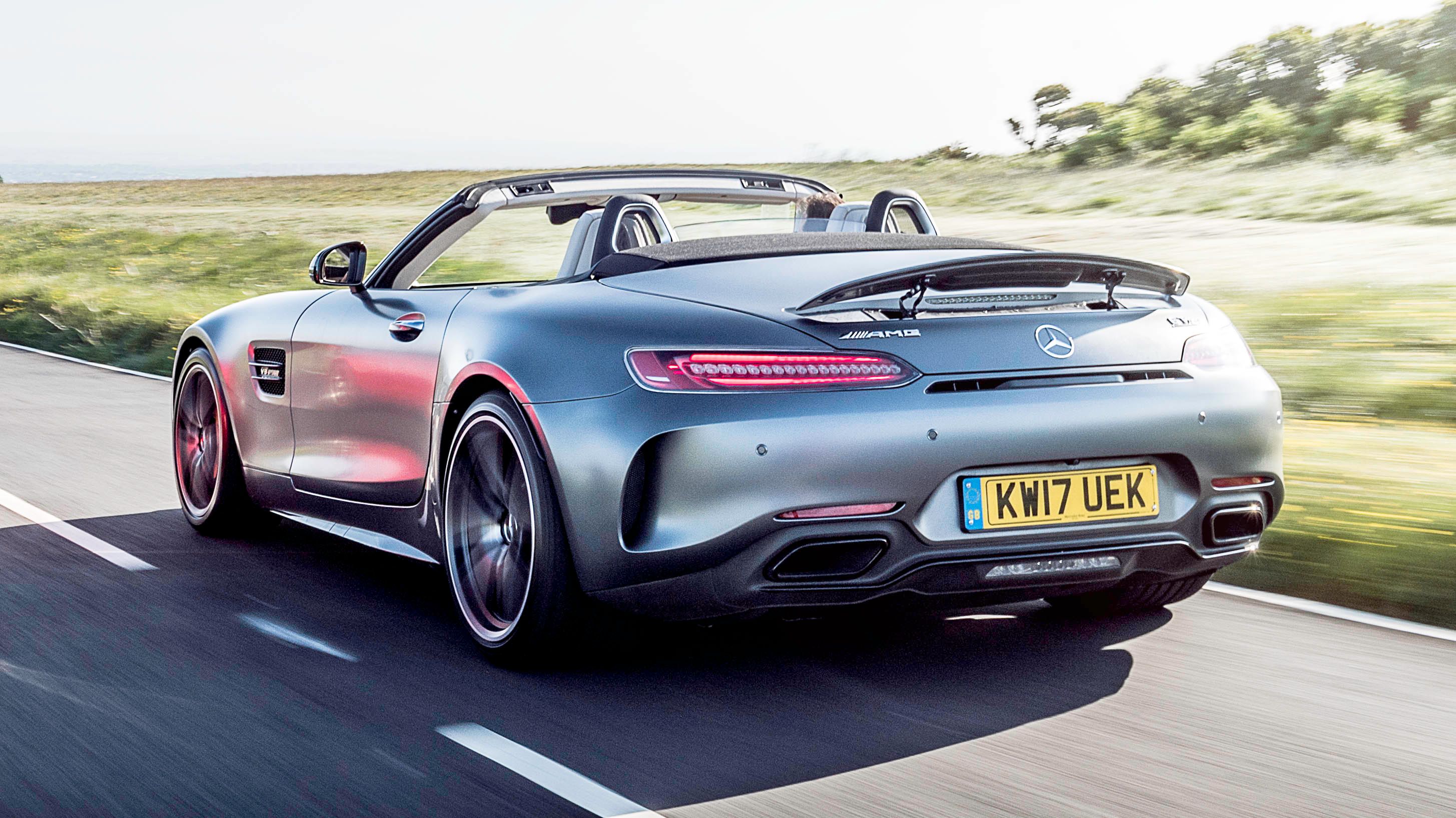 Mercedes-AMG GT C Roadster driving on the road